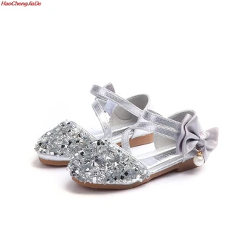 

Children's Shoes for Girls Sandals Brand Princess Shoes Girls Butterflies Glitter Glold single Shoes Baby Girls Kids