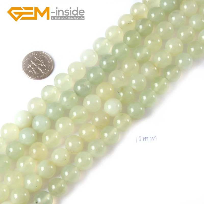 

2-14mm Round Natural Hua Show Jades Gem stone Beads For Jewelry Making Beads Strand 15" DIY Wholesale Gem-inside