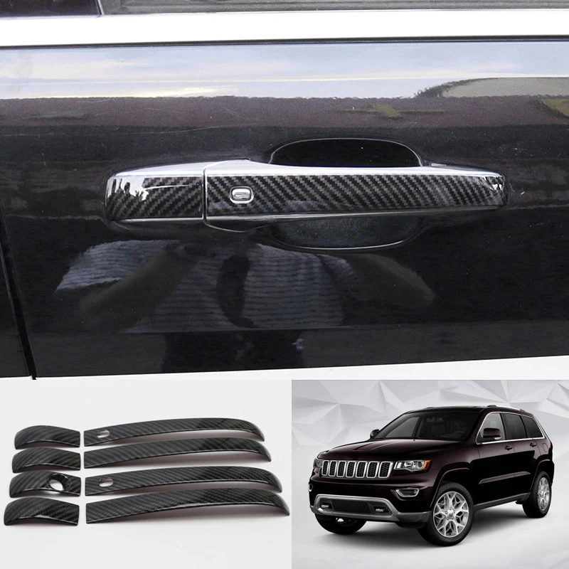 Подходит для Jeep Grand Cherokee 2014 2018 АБС пластик карбоновый черный аксессуары стайлинга