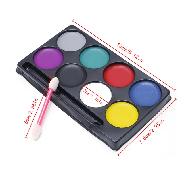 8 colors body face paint kit art makeup painting pigment fancy dress