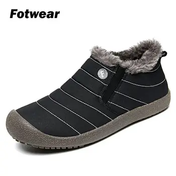

Fotwear Men well-made winter boot Waterproof snow boot Durable rubber tread Quality with omfort fur keep foot warm in cold days