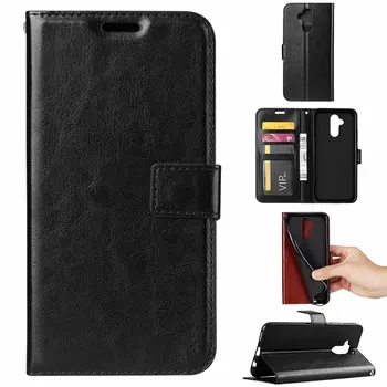 

10pcs/lot Crazy Horse Wallet Leather Stand PU+TPU Cover Stand Case with card slot For Huawei Mate 20 Lite Nova 3i P Smart