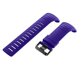 Outdoor Sports Silicone Watch Strap - Durable Replacement Wristband Accessory - Suunto Core (Purple)