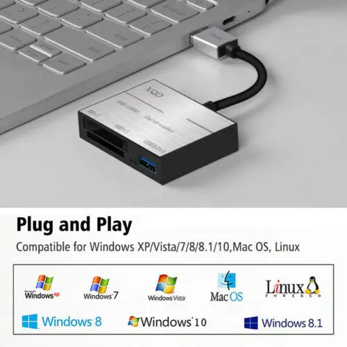 

USB 3.0 Compact Flash Multi Memory Connector For TF SD CF MS Card 5Gbps