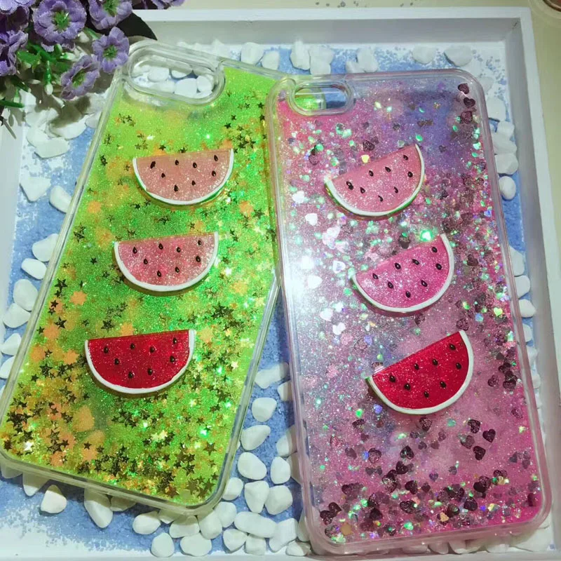 Summer Fruit watermelon green yellow pink Cute Bling