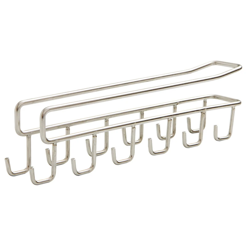 

Stainless Steel Kitchen Storage Rack Cupboard Hanging Hook Shelf Dish Hanger Chest Storage Shelf Bathroom Organizer Holder