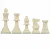 64/77mm Plastic 32 Medieval Chess Black&White Complete World Chess Set International Word Chess Game Entertainment Checkers ► Photo 3/6