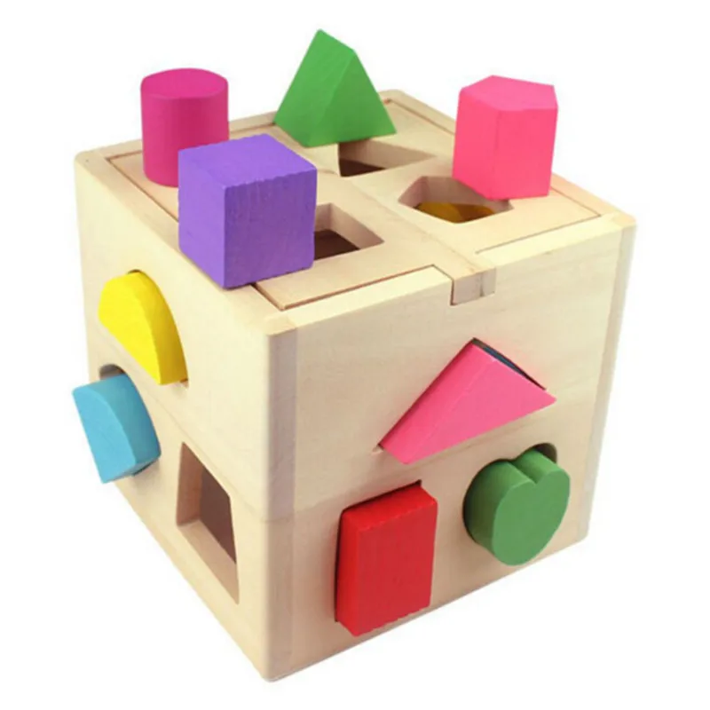 13 Holes Intelligence Box Baby Cognitive And Matching Building Blocks