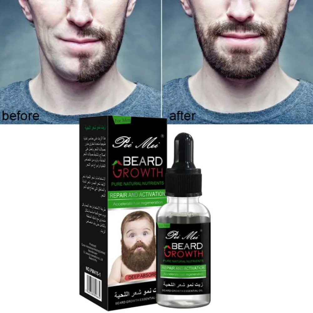 Профессиональный для мужчин Усилитель роста бороды питание для лица усы для роста бороды инструмент для формирования бороды товары для ухода за бородой