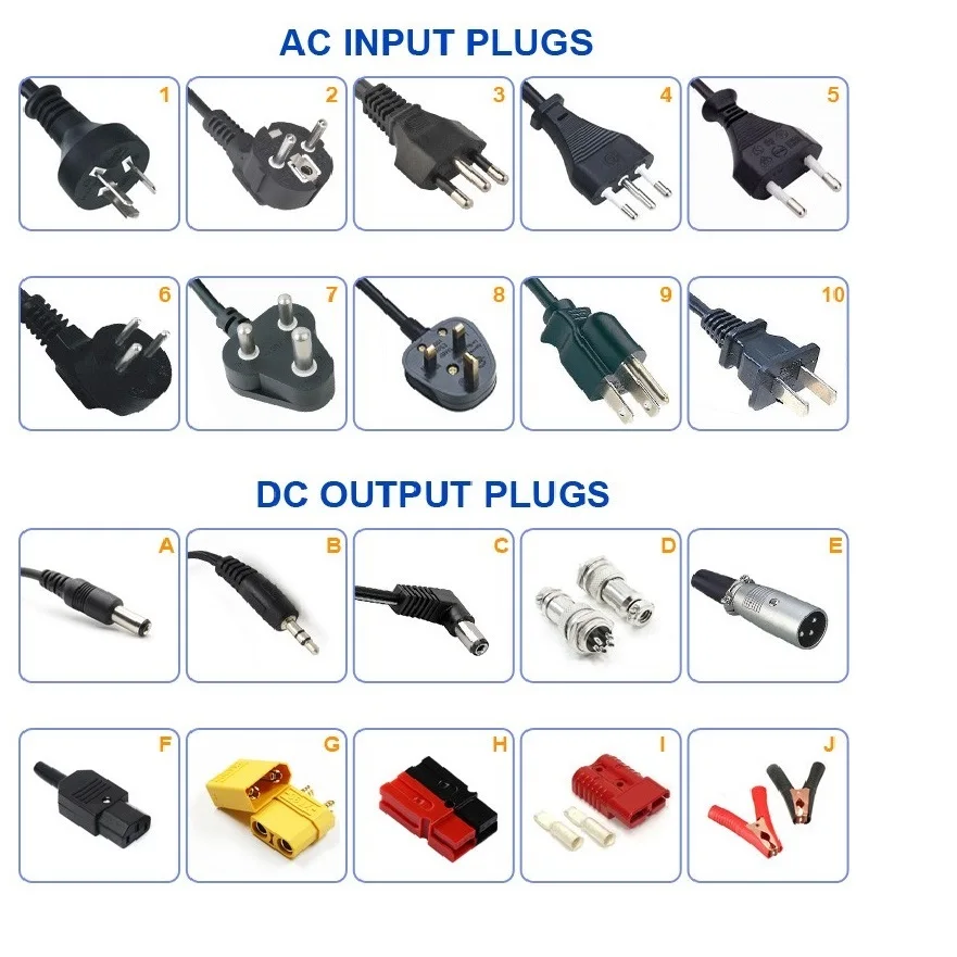 12V20A 24V12A 36V8A 48V6A 60V5A 72V4A свинцово-Кислотное зарядное устройство для электрических тележек