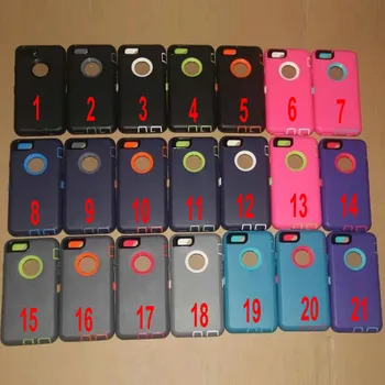 

60pcs/lot For iPhone 11 Pro Max Case 3 in 1 Anti-Shock TPU+PC Heavy Duty Armor Hard Case For iPhone XR XS MAX 8 7 6S Plus SE 5S