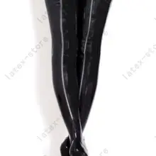 Латексные резиновые Gummi длинные чулки на молнии высокие носки на заказ 0,4 мм