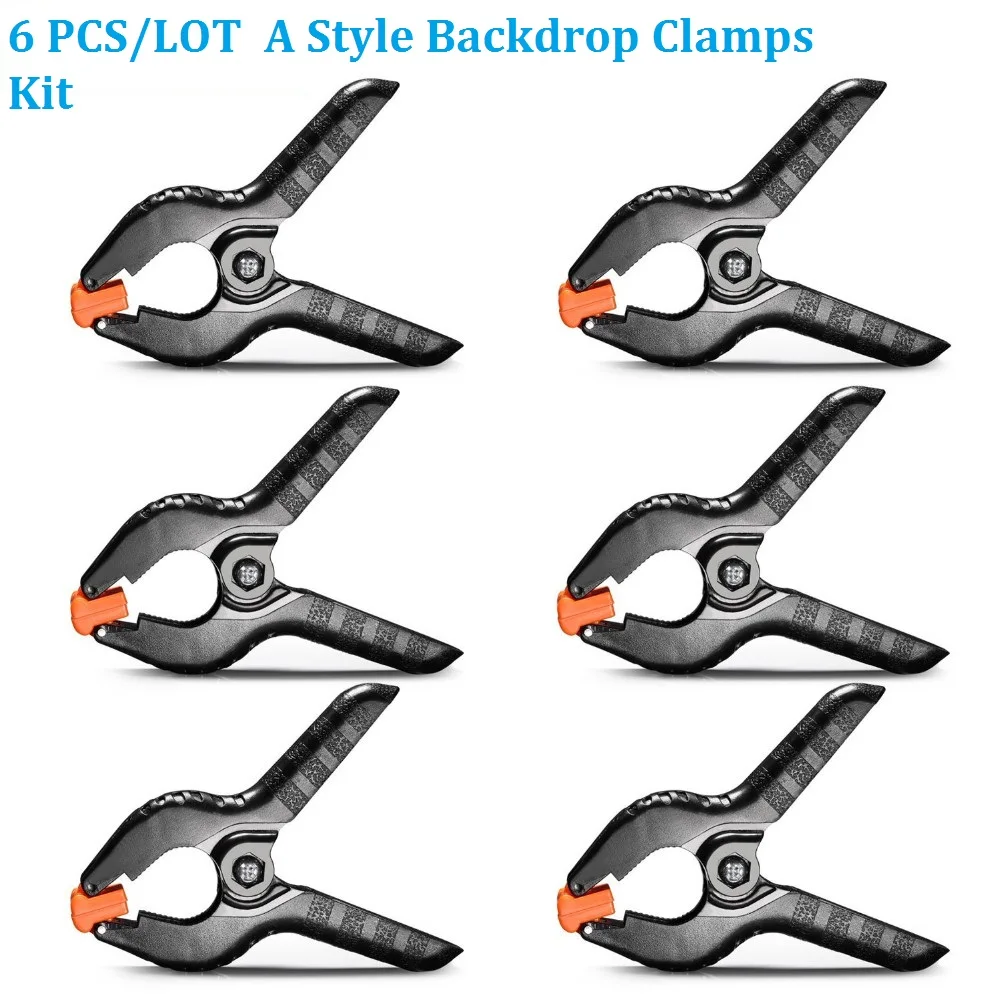 

Heavy Duty Spring Clamps Clip 3.93inch/10cm for Muslin/Paper Photo Studio Backdrops Background-6 Pack(Black) Woodworking A Style