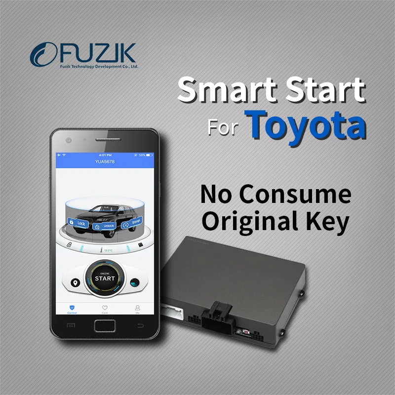 Fuzik gps трекер дистанционного умный старт для toyota rav4 corolla camry Highlander land cruiser prado sienna crown