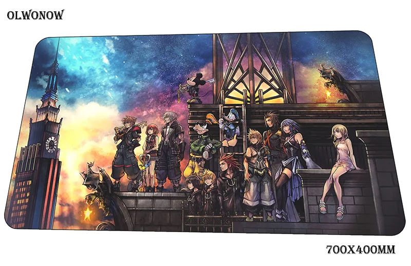 

kingdom hearts mousepad 700x400x3mm gaming mouse pad gamer mat Fashion computer desk padmouse keyboard Halloween Gift play mats