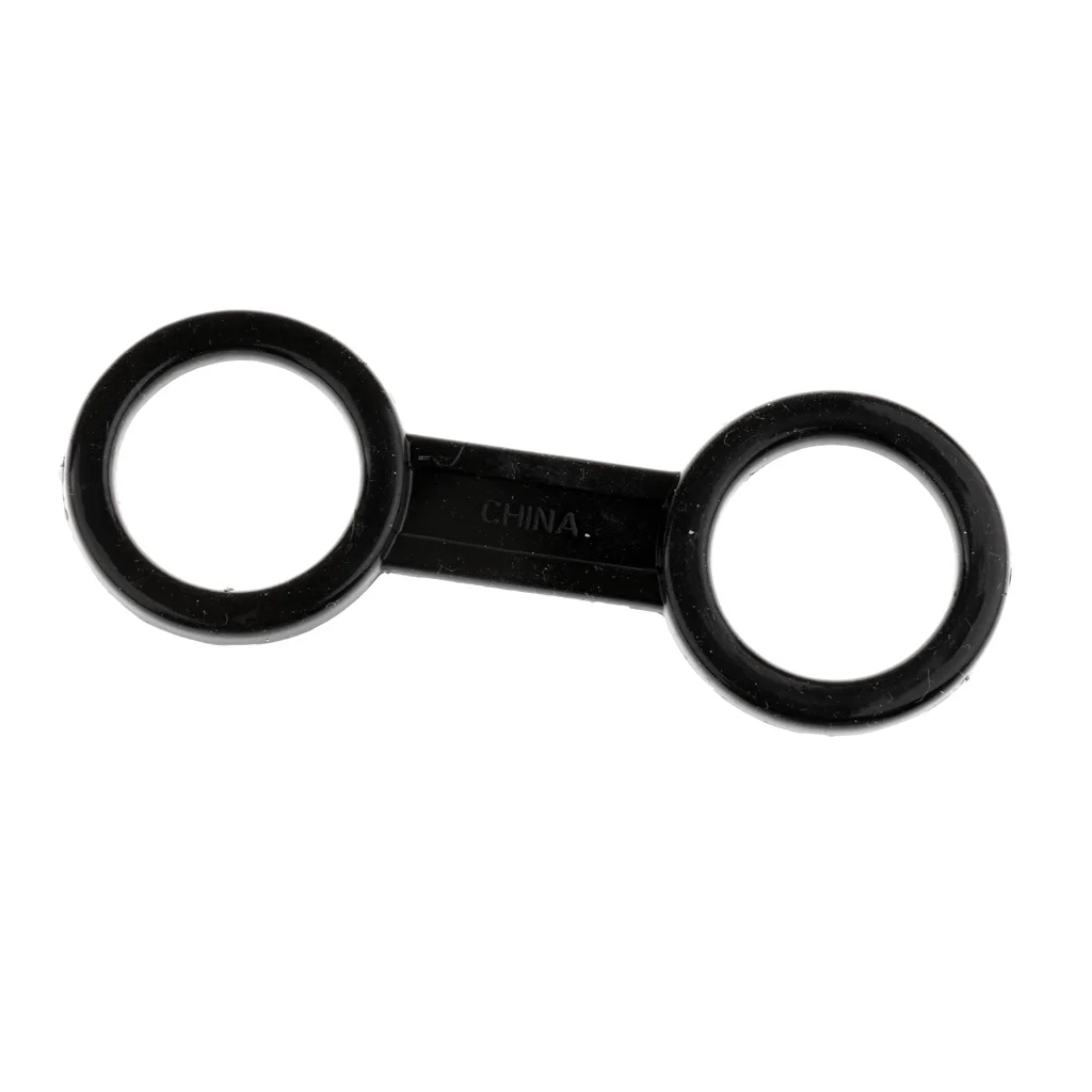 (Pack of 4) Universal Durable Scuba Dive Diving Quick Release Breathing Tube / Snorkel Mask Clip Retainer & Double Loop Keeper