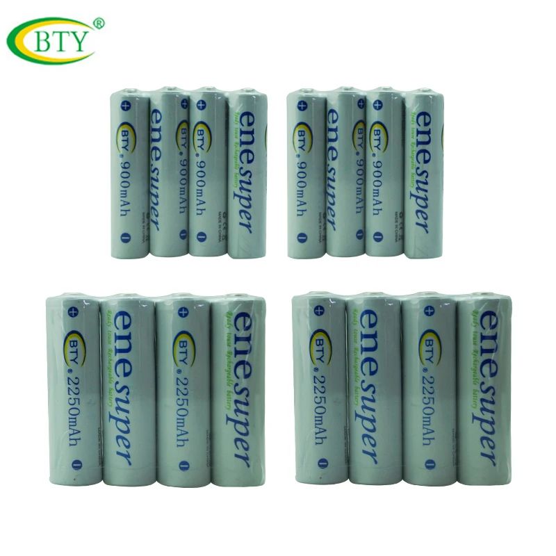 8 AA+8 AAA 2250mAh 900mAh 1.2V NI MH Rechargeable Batteryin Replacement Batteries from Consumer