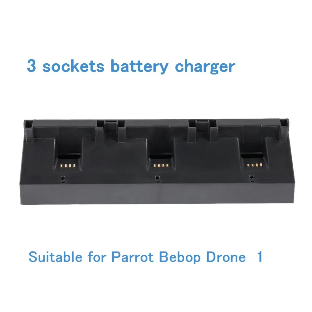 3 Sockets Parallel Multi-battery Balance Rapid Battery Charger for Parrot Bebop Drone Quadcopter with Indicator Light