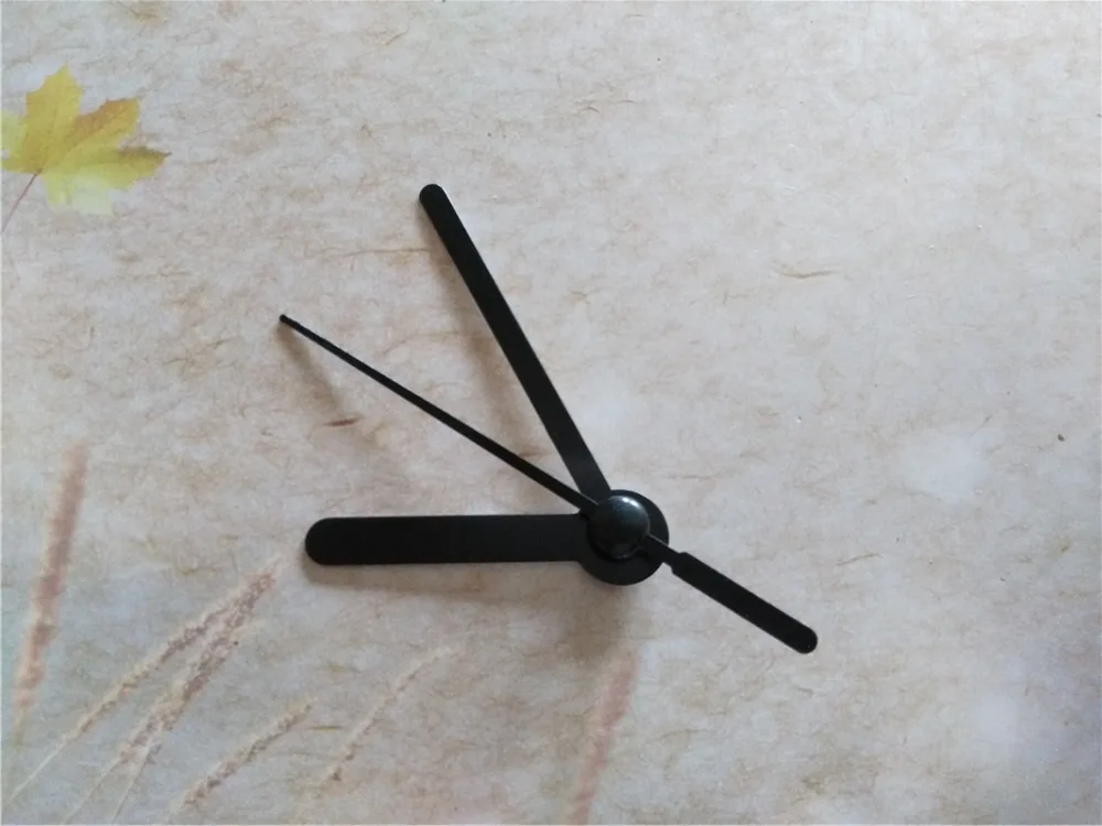 500 шт 12 мм часы со стрелками кварцевый механизм запчасти механизма с тремя металлическими короткими черными стрелками