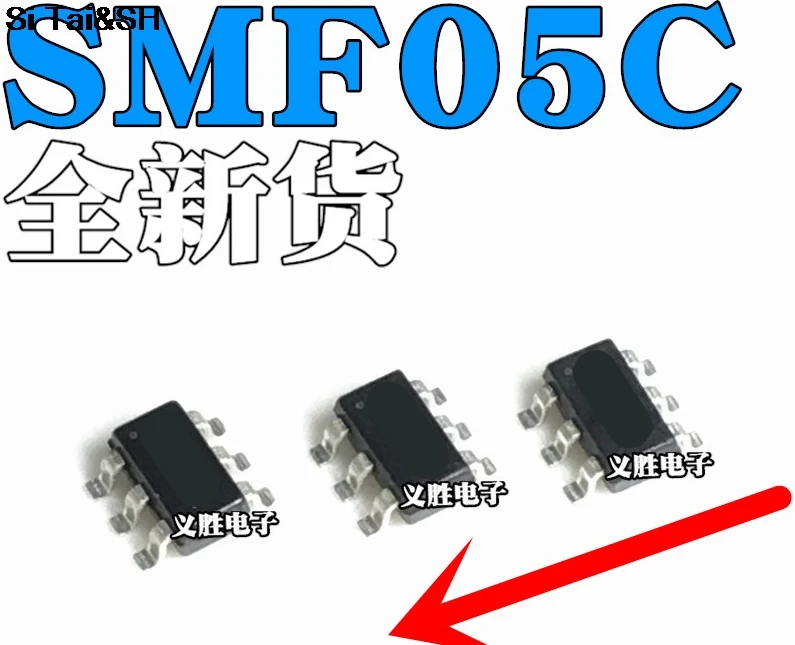 50Pcs SMF05CT1G SC70 6 SMF05 SMF05C SMD ESD suppressor /TVS diode 5 ...