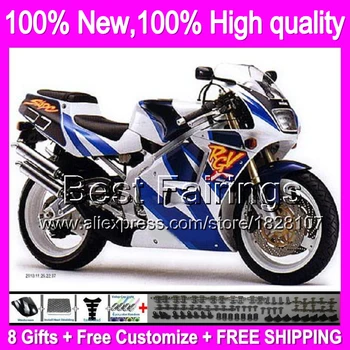 

Fairing For SUZUKI RGV 250 VJ 23 Blue white 96-99 68B77 VJ23 1997 1998 RGV250 Blue white VJ23 96 97 98 99 1996 1999 +Decal
