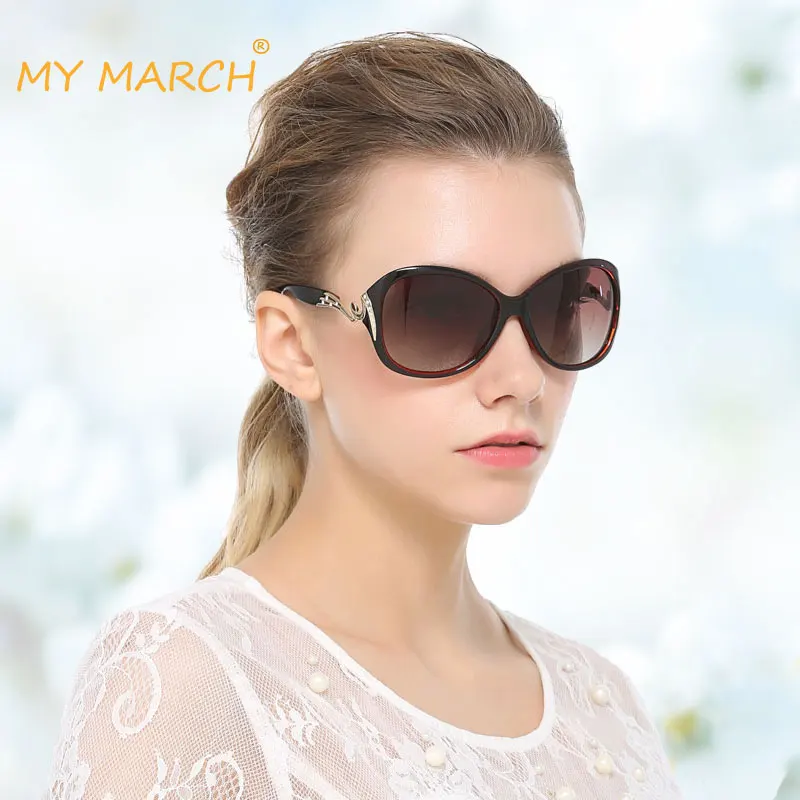 MYMARCH BRAND DESIGN Gradient Polarized Sunglasses Women Vintage Ladies Sunglasses Luxury Glasses gafas oculos de sol masculino MYMARCH BRAND DESIGN Gradient Polarized Sunglasses Women Vintage Ladies Sunglasses Luxury Glasses gafas oculos de sol masculino