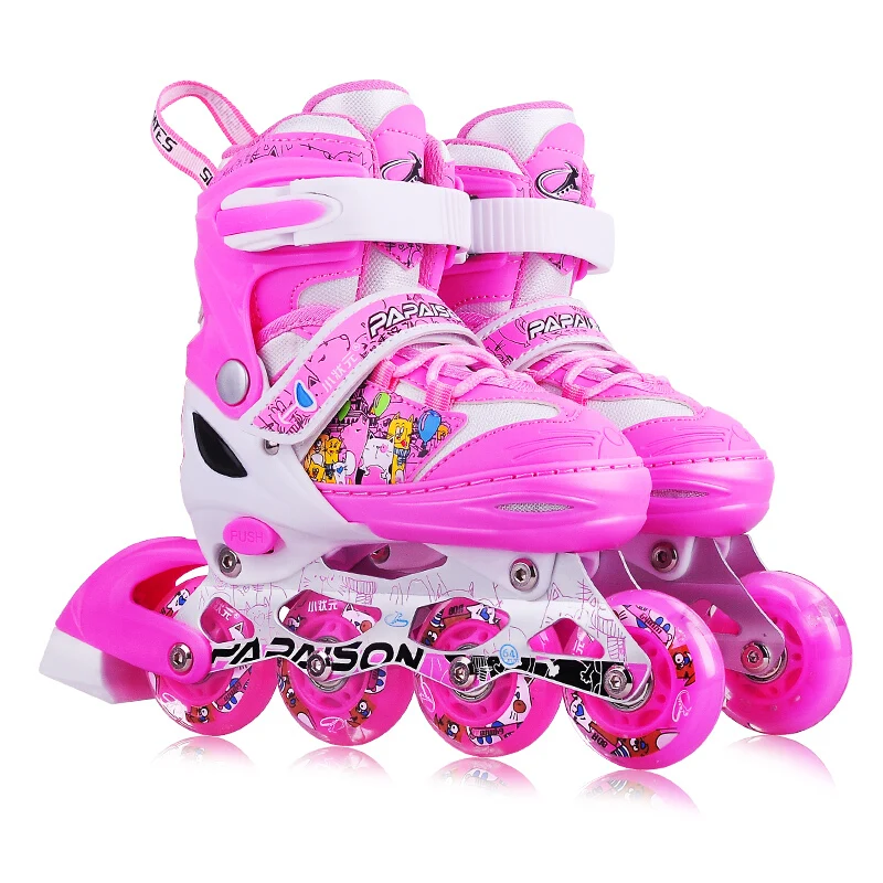 

Children skates 2-3-6 years old 7 boys 10 girls 12 children beginner baby roller skates