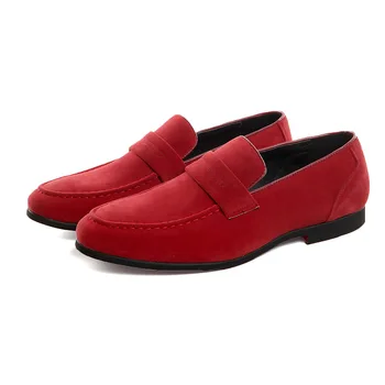 

Men Shoes Casual Classic Leather Slip On Male Suede Oxford Leather Dress Shoes Zapatillas Men Flats Plus Big Size Man