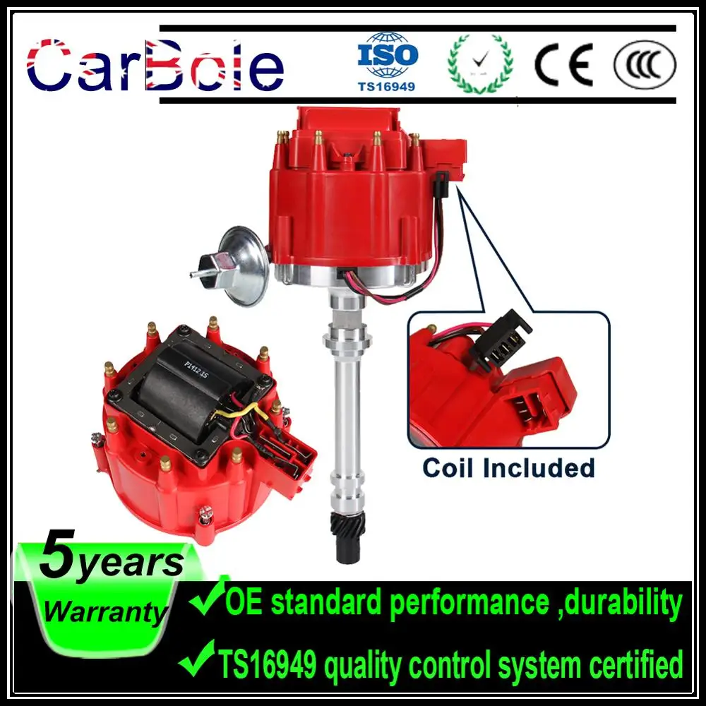 Carbole Red Distributor Cap Coil Fit For Chevrolet Chevy C10 G20 Sbc 350  Bbc 454 Suv 1973 - 1958 - Ignition Coil - AliExpress