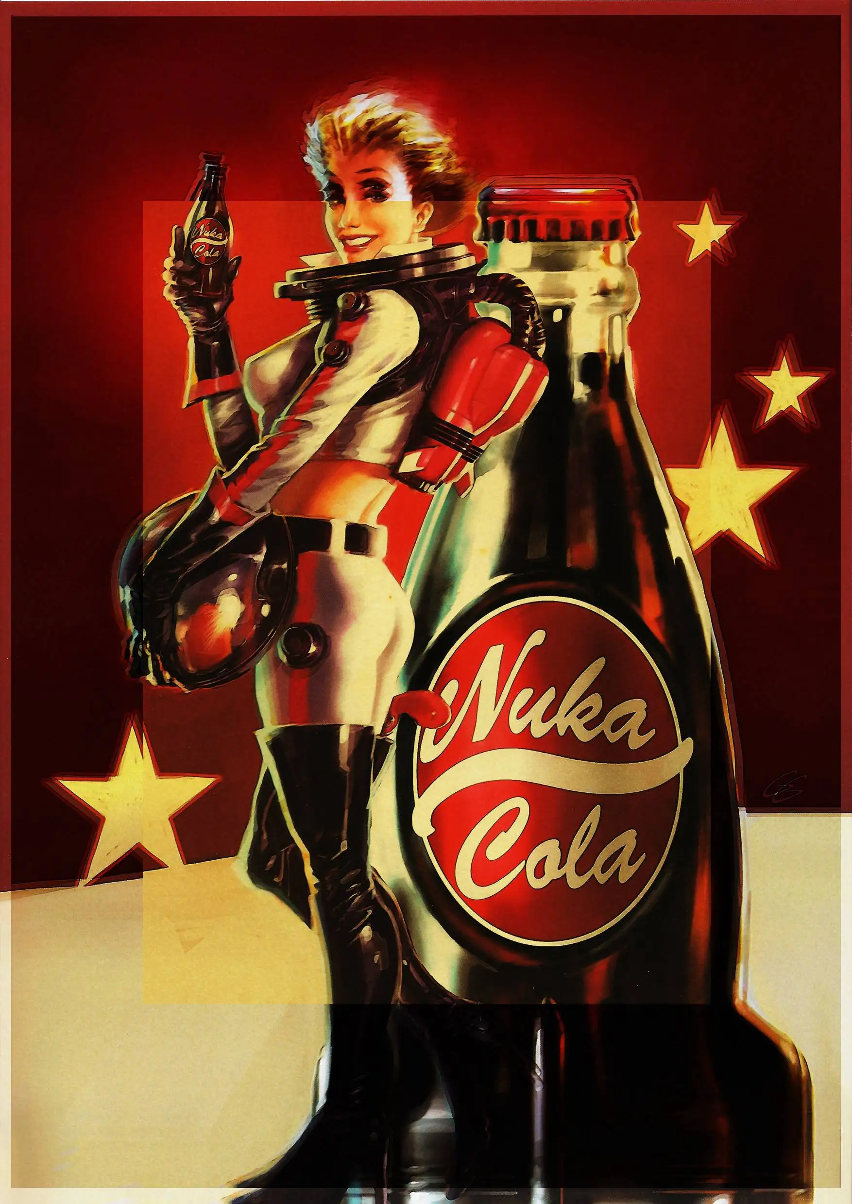 Fallout 234 Nuka Cola винтажный бумажный плакат настенная живопись украшение дома 42X30 см 30X21 см - Цвет: E052