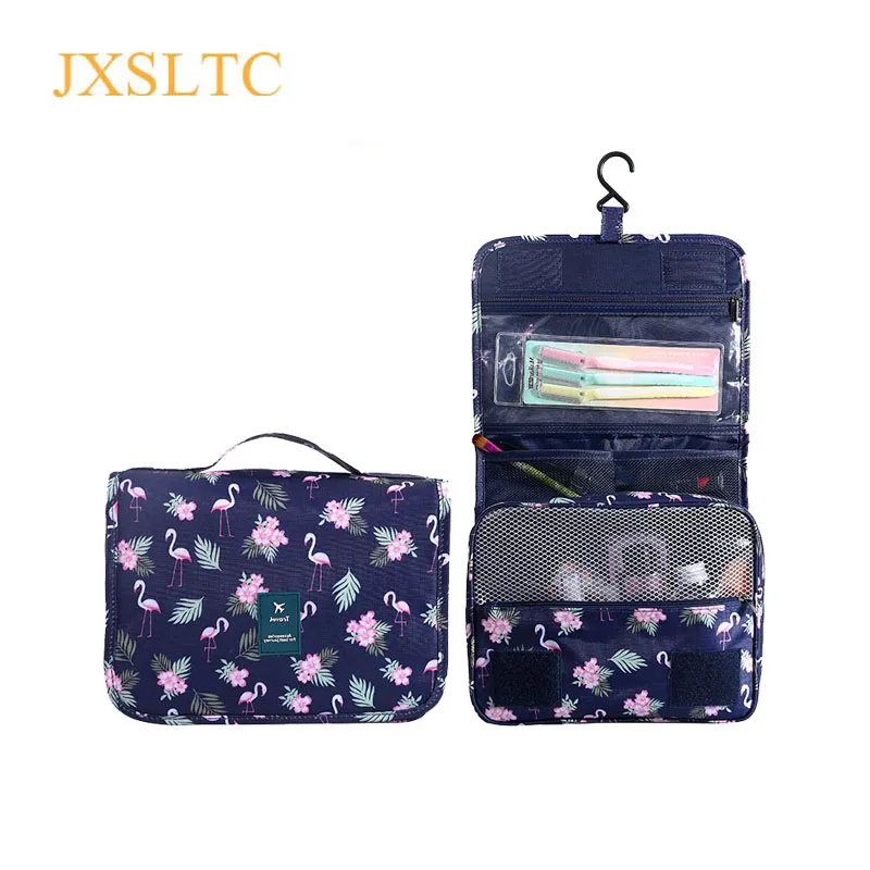 

New Waterproof Men Hanging Makeup Bag Oxford Travel Organizer Cosmetic Bag for Women Necessaries Make Up Case Wash Toiletry Bag