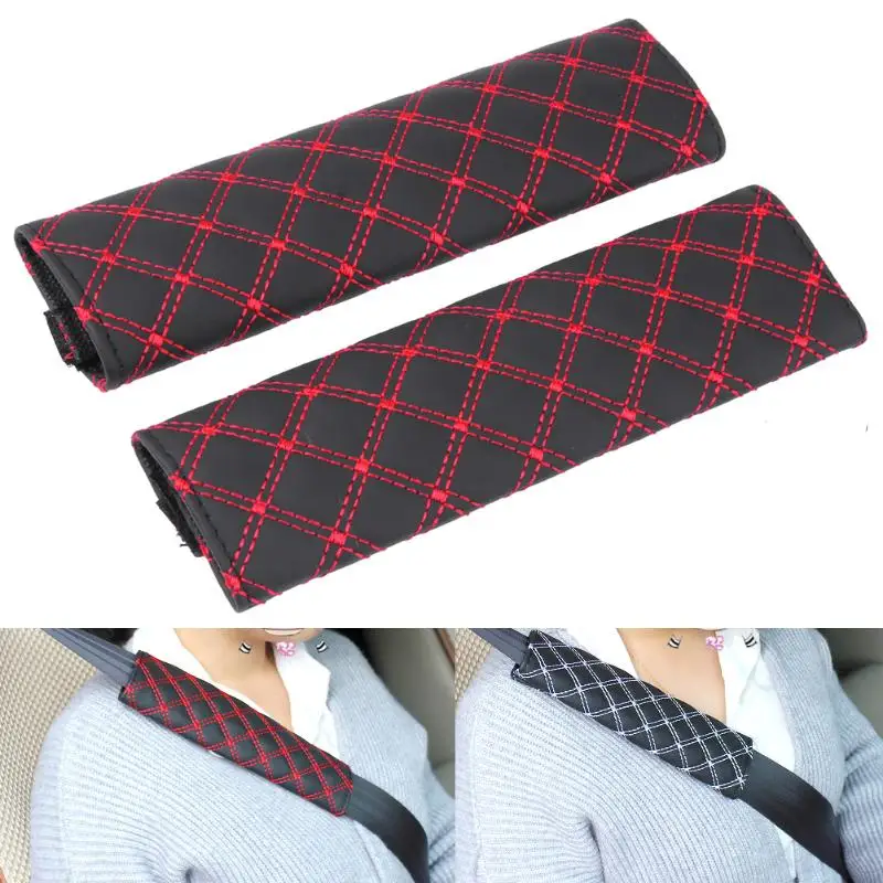 1 Pair Car Safety Seat Belt Shoulder Pads Cover Cushion Harness Pad Car