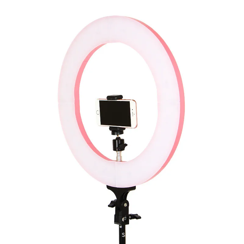 Tycipy 1" кольцевой светильник, розовый регулируемый светодиодный светильник с регулируемой яркостью для фотосъемки, двухцветный светильник для камеры со штативом для Iphone, Canon, Nikon, sony
