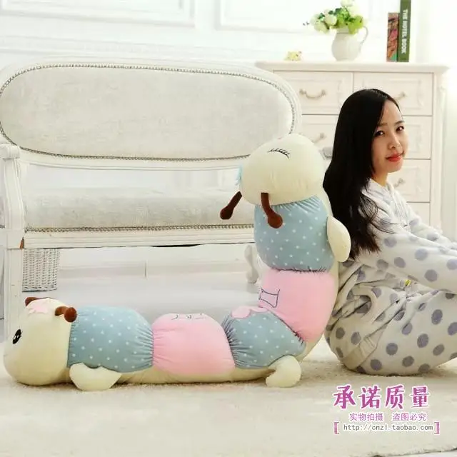 120cm Caterpillar font b pillow b font font b cute b font plush toy long font