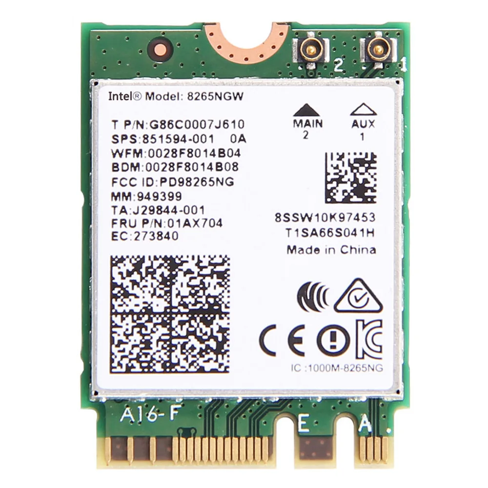 Intel 8265 wifi Wireless card AC 8265 AC 8265NGW NGFF Dual Band Network