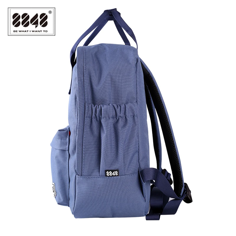 Школьный женский рюкзак с мягкой спинкой 8848, брендовая сумка через плечо, рюкзаки для девочек, одноцветные, консервативный стиль, для ноутбука, интерьер, мода 003-008-01