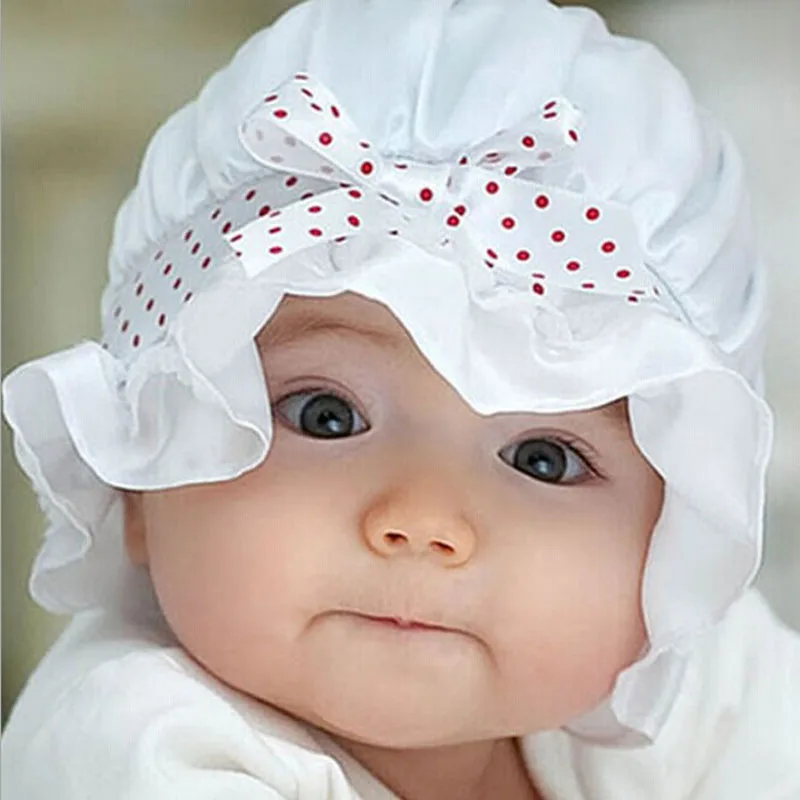 TELOTUNY/детские шапки, мягкая Хлопковая весенняя шляпа для младенцев, новая осенняя летняя шапочка в горошек для девочек 2-12 месяцев, X0510