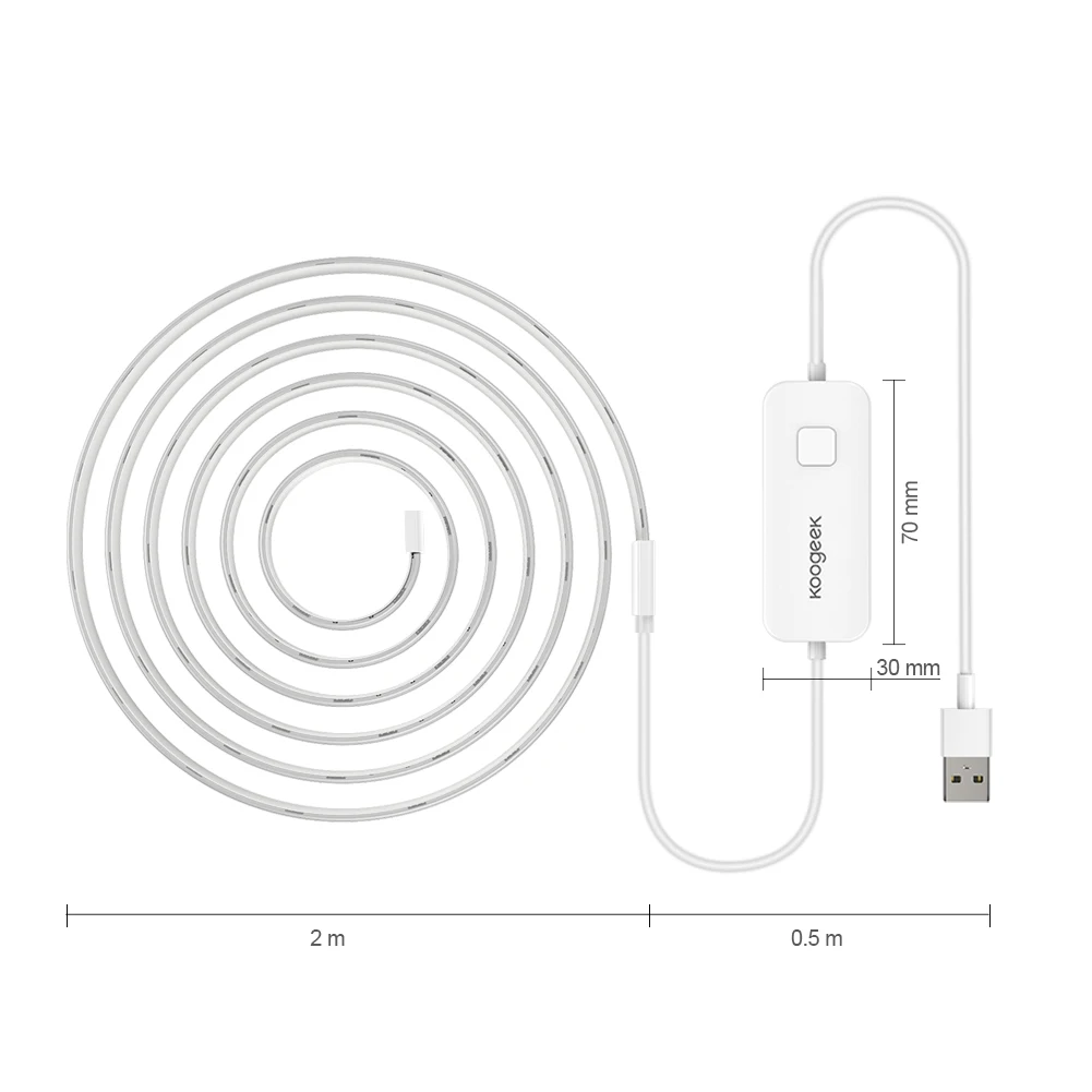

LED Strip 6.6ft 60LED Wi-Fi Smart Light Strip Compatible with Alexa Apple HomeKit and the Google Assistant Voice/ Remote Control