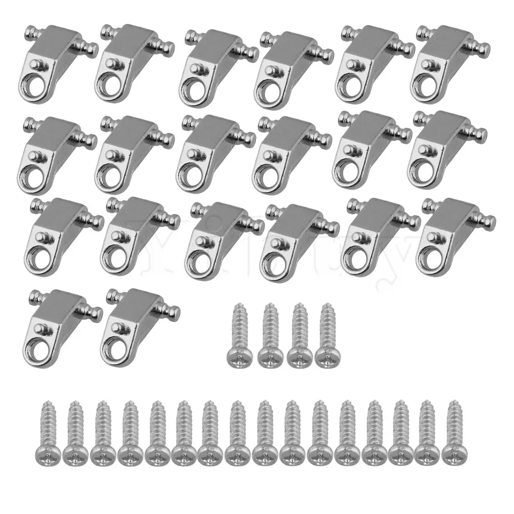 Yibuy Silver Copper Electric Guitar Roller String Trees Guitar String