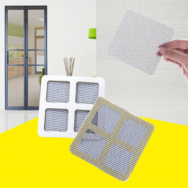 

3/9Pcs Lot Anti Mosquito Fly Bug Insect Fix Net Window Home Adhesive Repair Screen Patch Stickers Mesh Window Stickers