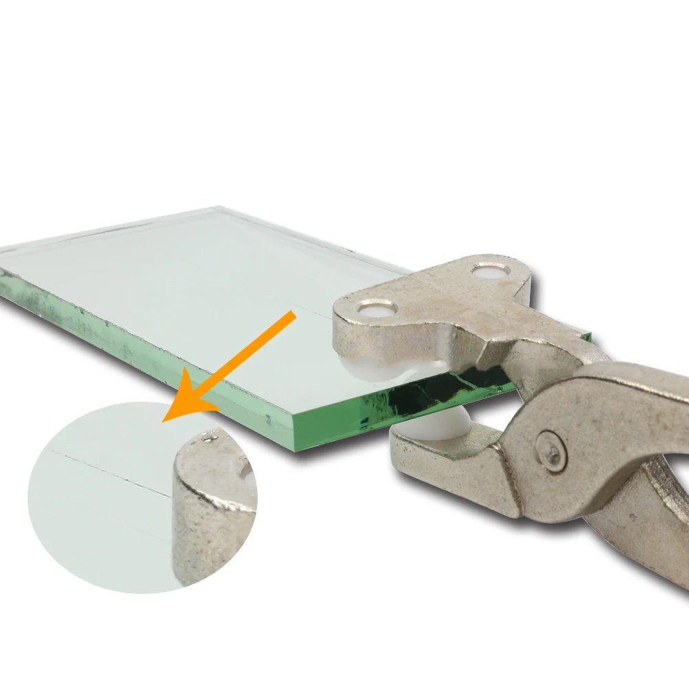 GHIXACTO Glass Edge Cut Running Pliers Glass Tile Plier Glass Breaking When finish cutting Suitable for Glass Thickness 3~8mm GHIXACTO Glass Edge Cut Running Pliers Glass Tile Plier Glass Breaking When finish cutting Suitable for Glass Thickness 3~8mm