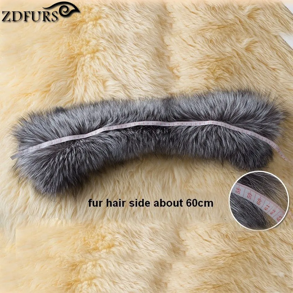 ZDFURS* аксессуары для одежды из натуральной лисицы шарфы натурального серебристого лисьего меха воротник квадратный ZDC-163013