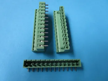 

50 Pcs Close Angle 12pin 5.08mm Screw Terminal Block Connector Pluggbale Type
