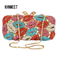Оригинальные клатчи красные губы кристалл вечерние сумки ручной работы роскошные сумки с бриллиантами женская свадебная дамская сумка коробка сумки SC73