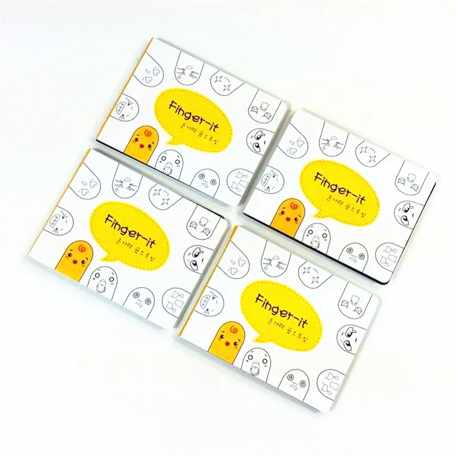 20 пакетов/серия Новый каваи палец стиль памятка блокноты сообщение написание Блокнот закладки подарок, оптовая продажа