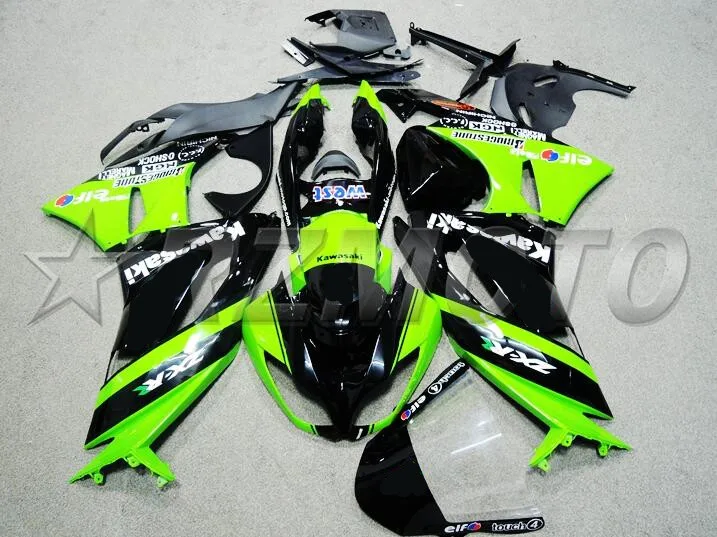 

3 Free Gifts New ABS Injection Fairing Kit 100% Fit For Kawasaki ZX6R ZX-6R 09 10 11 12 Ninja 636 2009 -2012 cool black green