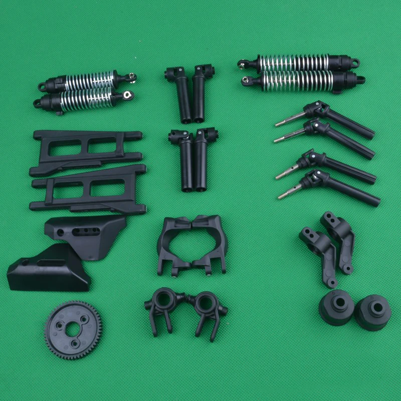 

Huanqi HQ727 slash 1/10 RC Car spare parts C block Shock absorber A arm Drive shaft gear Rear wheel seat Front joint