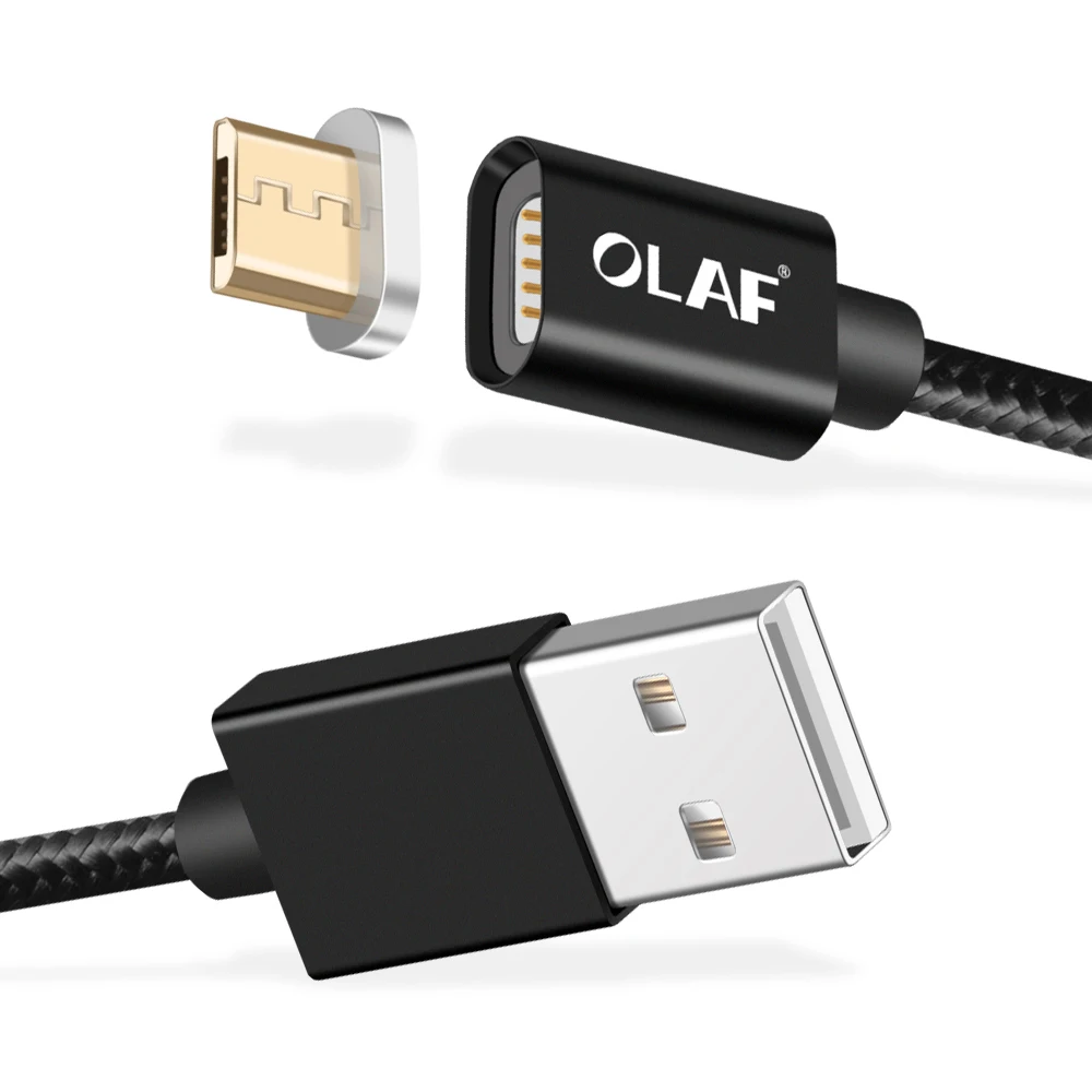 أولاف المصغّر USB كابل مغناطيسي المغناطيس سريعة تهمة USB نوع C كابل للهاتف البيانات كابلات الروبوت المحمول سريع شحن سلك