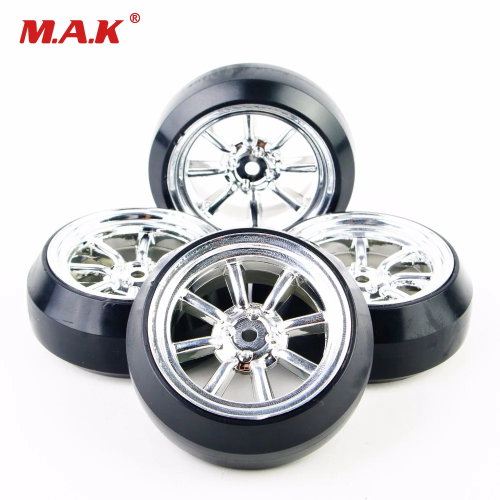4pcs/set Tires Wheel Rim For Hpi Hsp Racing Rc 110 Drift Car 12mm Hex