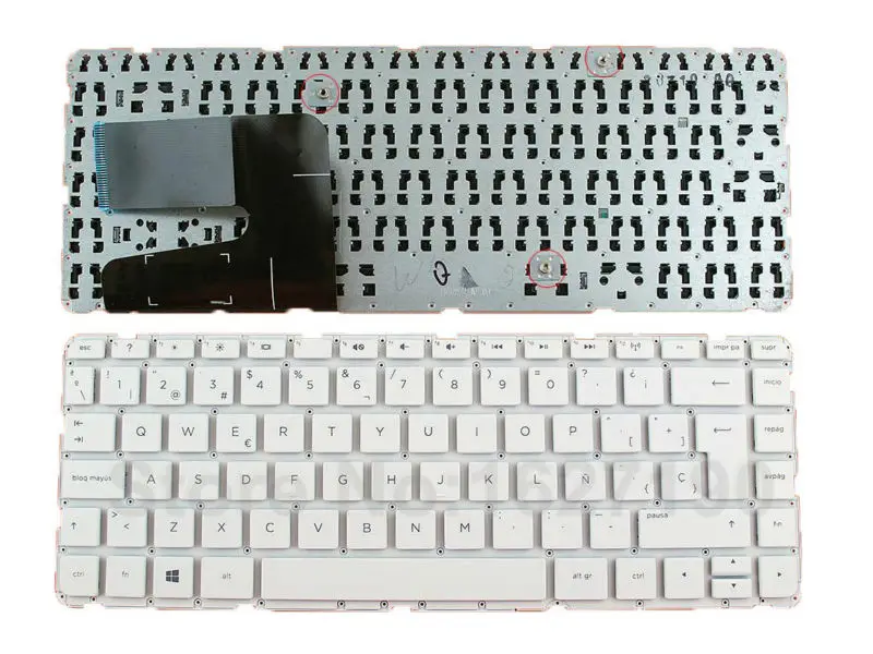 FOR HP Pavilion 14-n003la 14-n005la Keyboard NO Frame Latin Spanish Teclado BLK